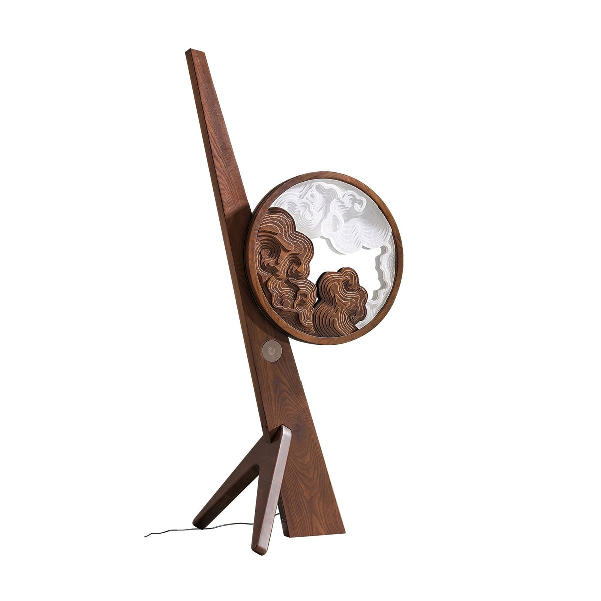 Lampa stołowa Cunoreth rustykalna ze szkła