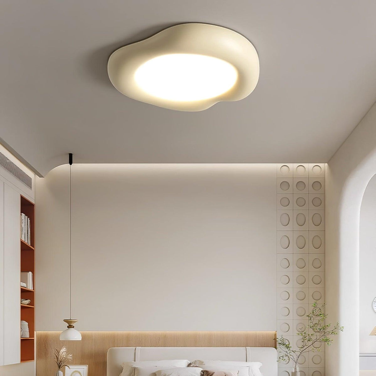 Zelaeis lampa sufitowa w kształcie jabłka z tworzywa sztucznego