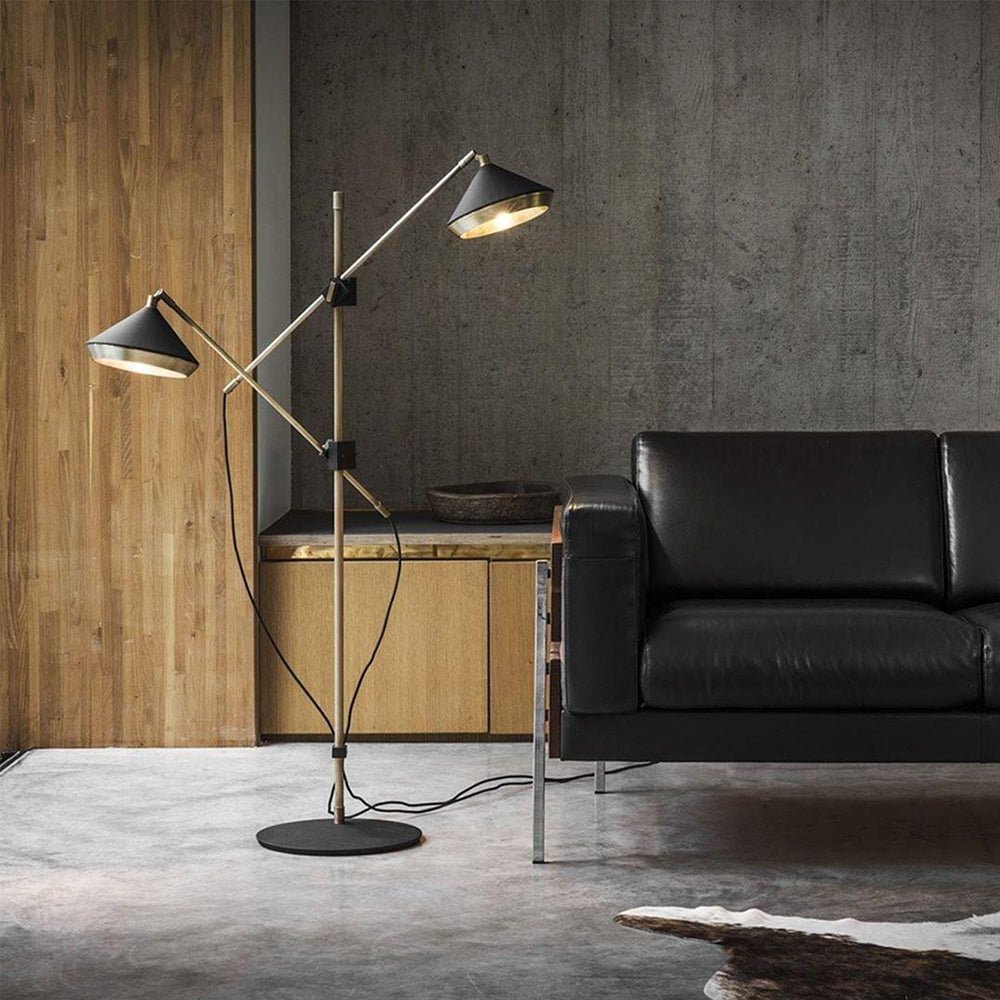 Mylirir Art Deco żyrandol ze stopu miedzi lampa stojąca