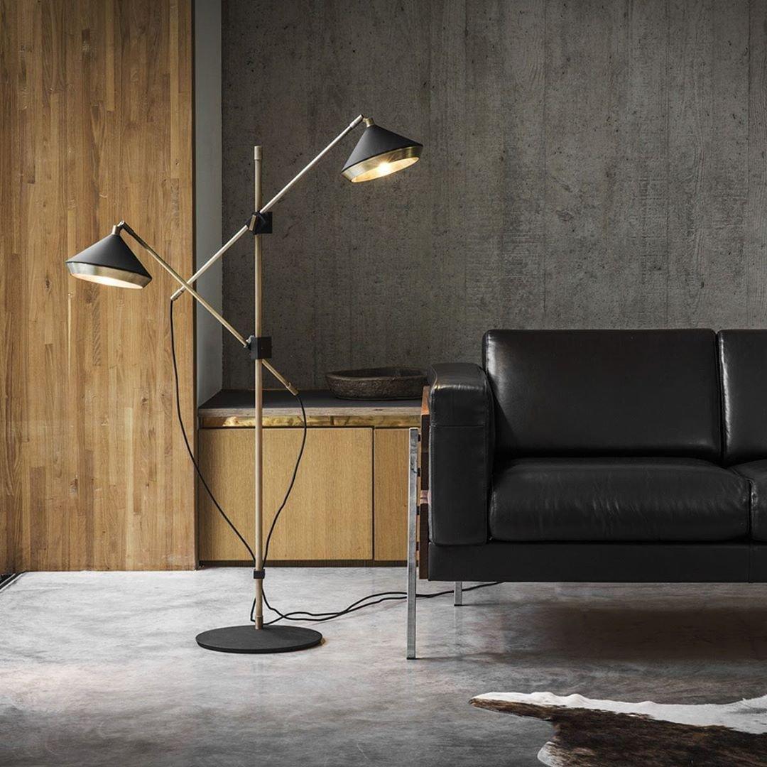 Mylirir Art Deco żyrandol ze stopu miedzi lampa stojąca