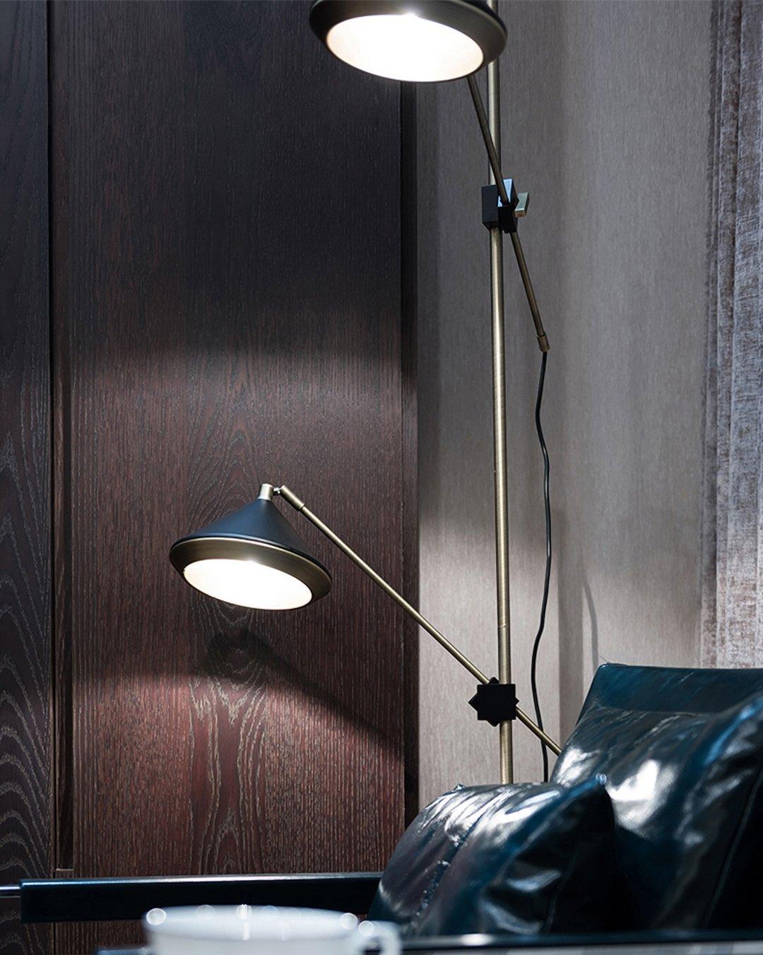 Mylirir Art Deco żyrandol ze stopu miedzi lampa stojąca