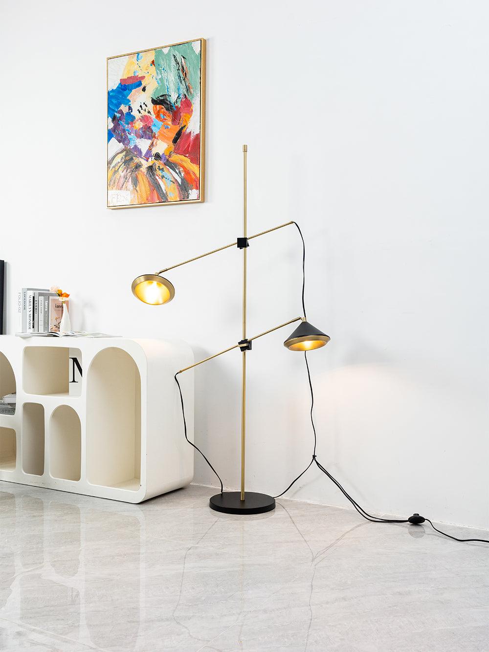 Mylirir Art Deco żyrandol ze stopu miedzi lampa stojąca