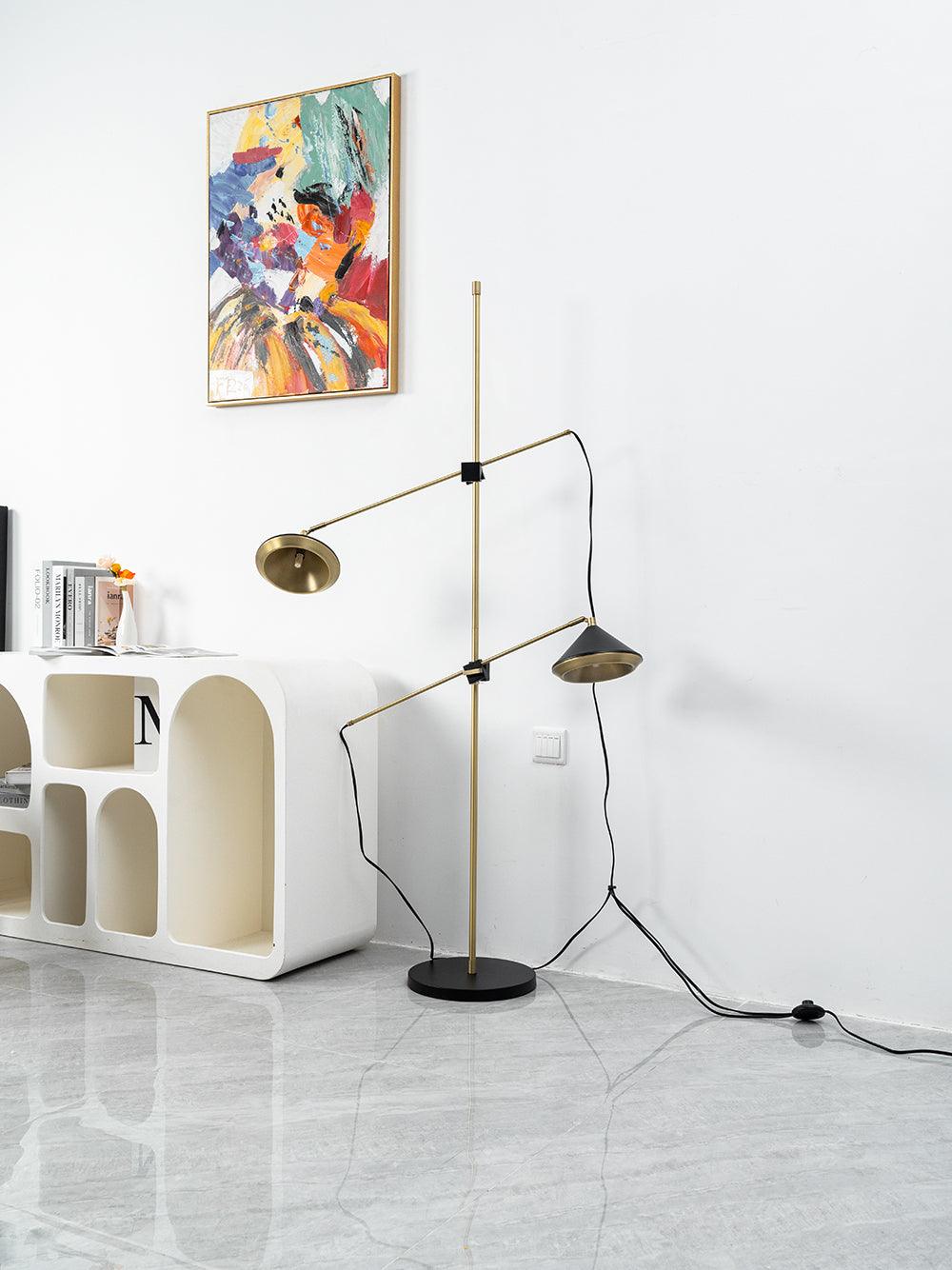 Mylirir Art Deco żyrandol ze stopu miedzi lampa stojąca