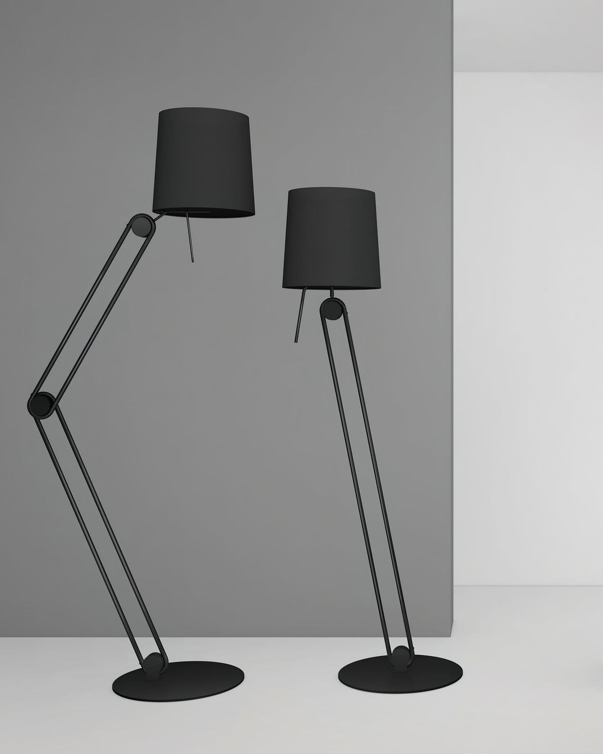 Zarina minimalistyczna lampa stojąca z płótna