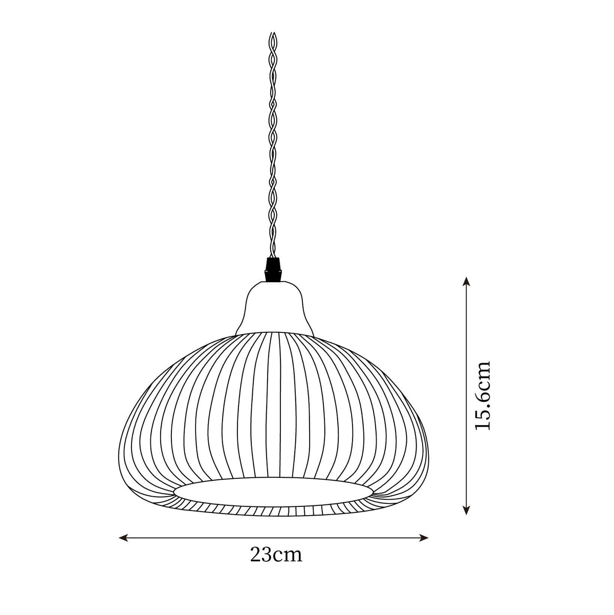 Claire lampa wisząca ze szkła porcelanowego