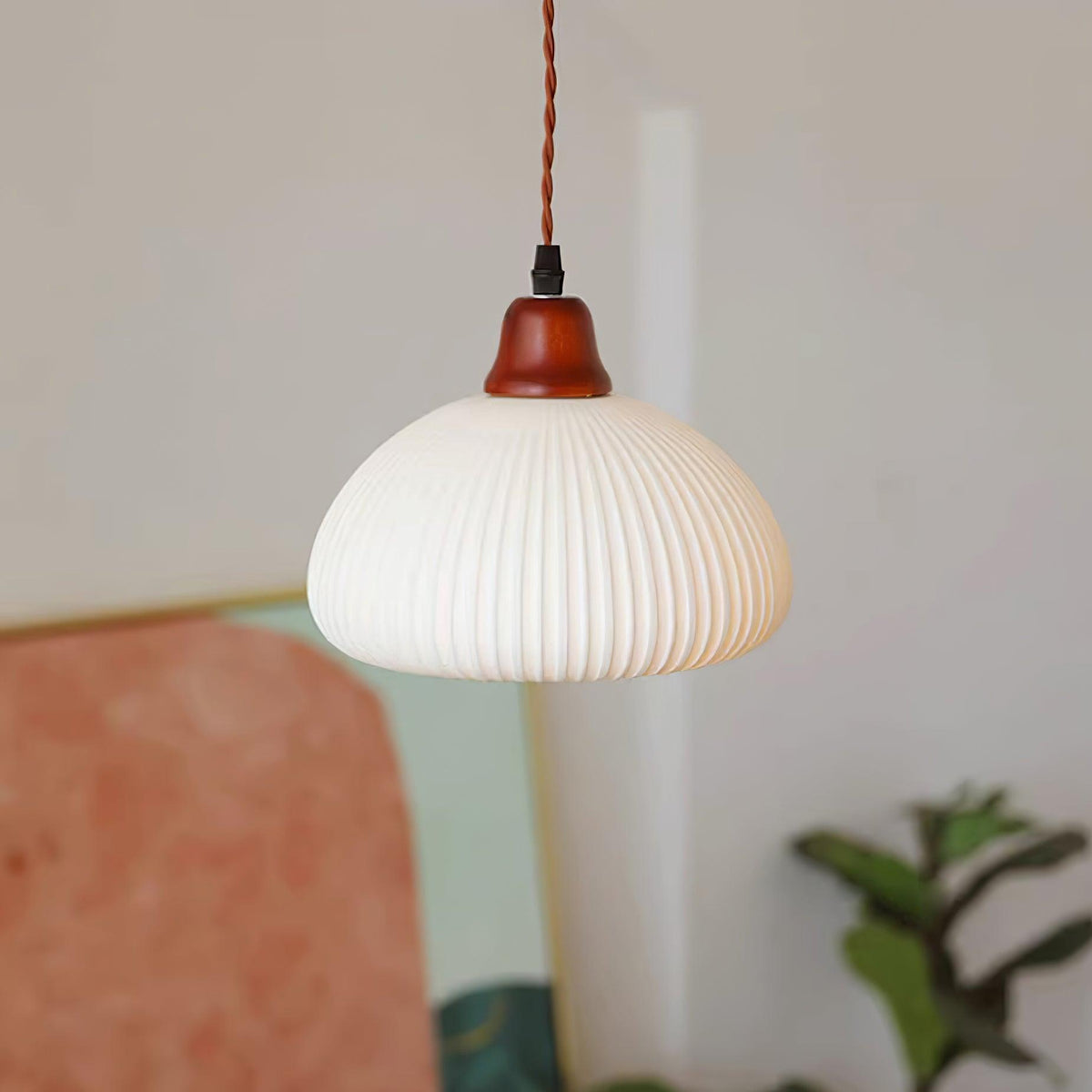 Claire lampa wisząca ze szkła porcelanowego