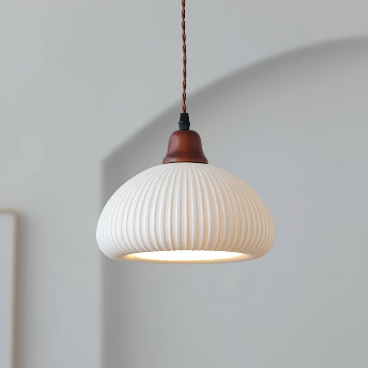 Claire lampa wisząca ze szkła porcelanowego