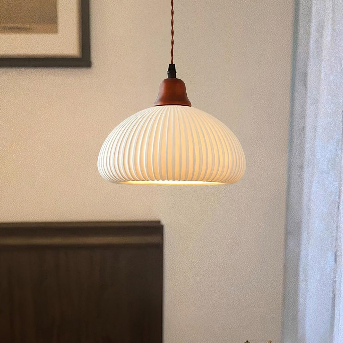 Claire lampa wisząca ze szkła porcelanowego