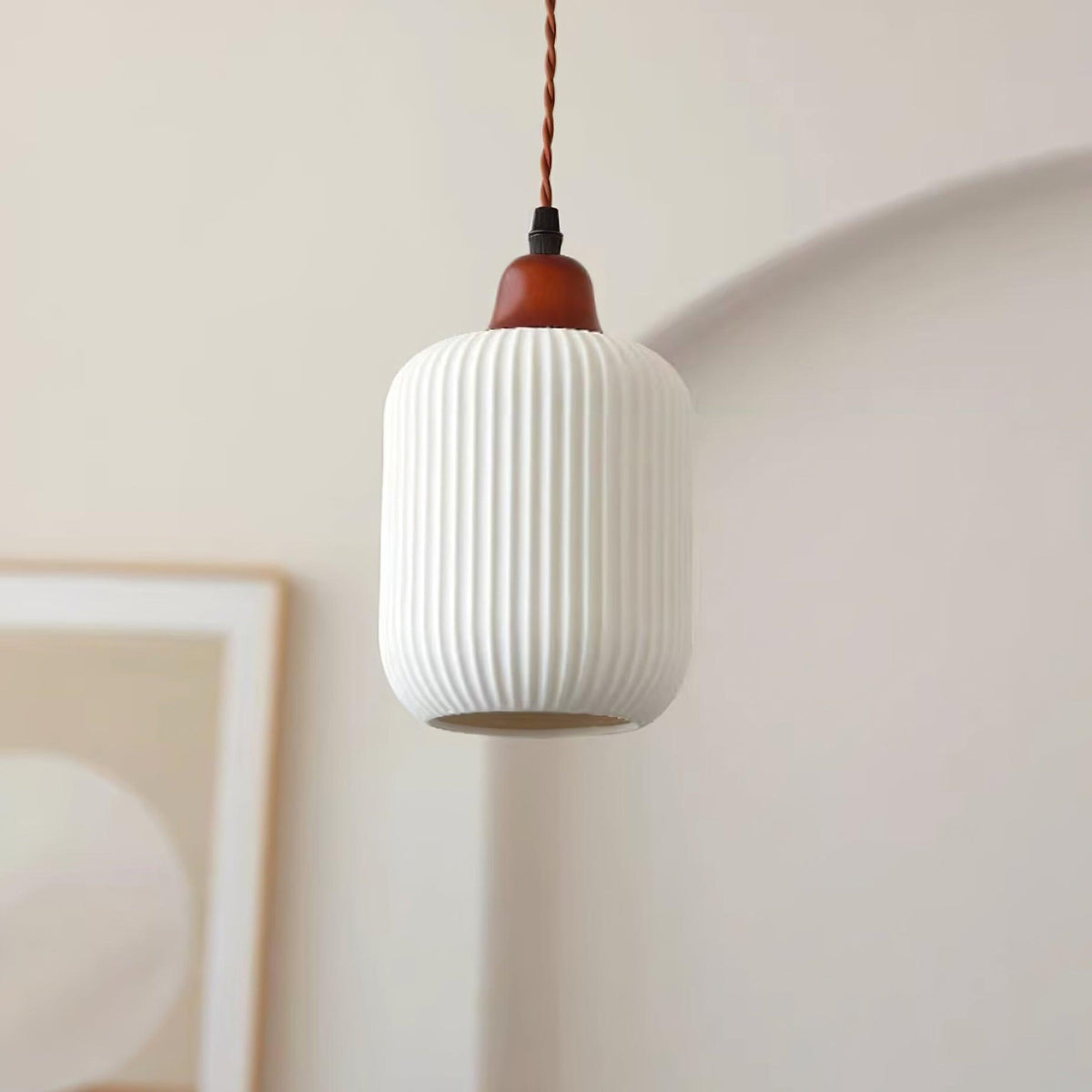 Claire lampa wisząca ze szkła porcelanowego