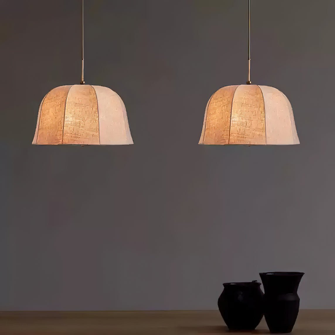 Tala lampa wisząca w kształcie dzwonu z tkaniny