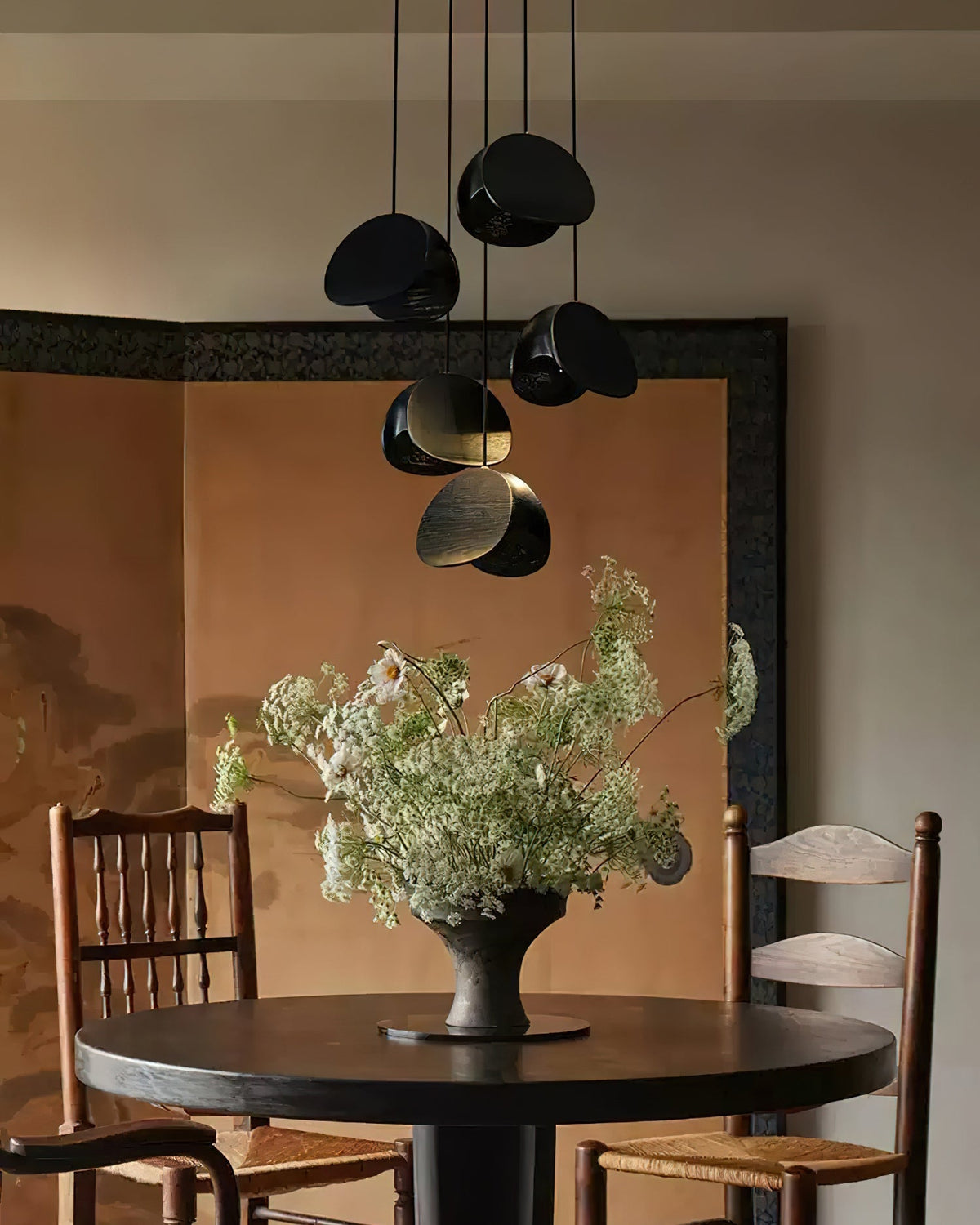 Elmiren wisząca lampa ze szkła w stylu cluster