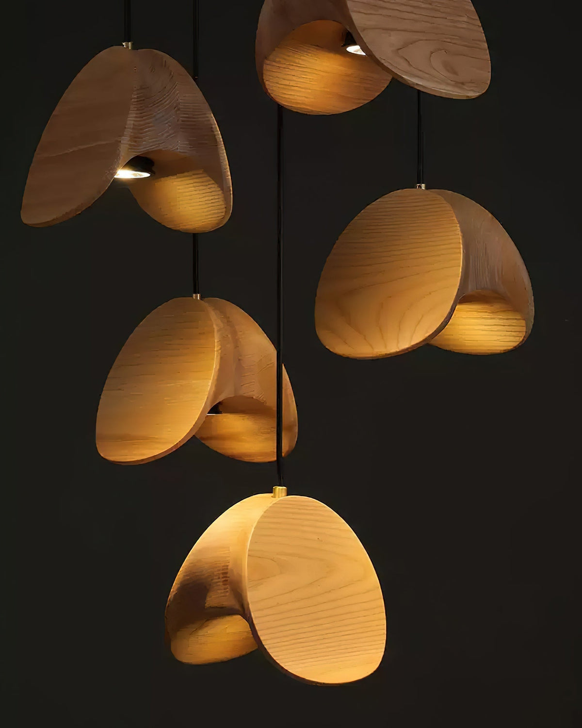 Elmiren wisząca lampa ze szkła w stylu cluster