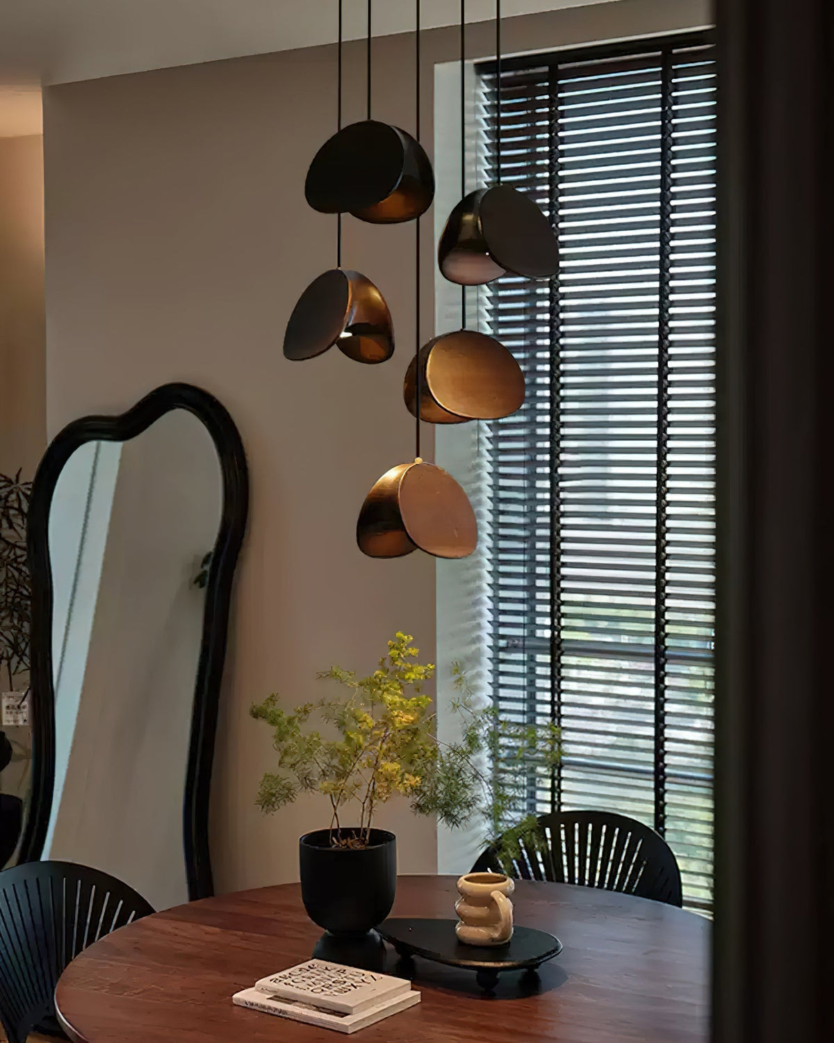 Elmiren wisząca lampa ze szkła w stylu cluster