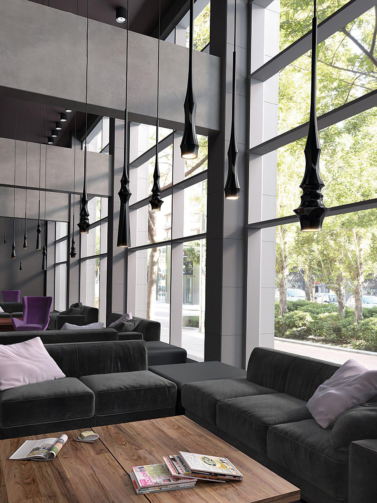 Elaran minimalistyczna lampa wisząca z aluminium