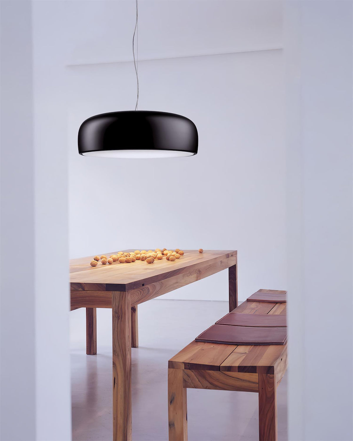 Void nowoczesna lampa wisząca ze szkła aluminium