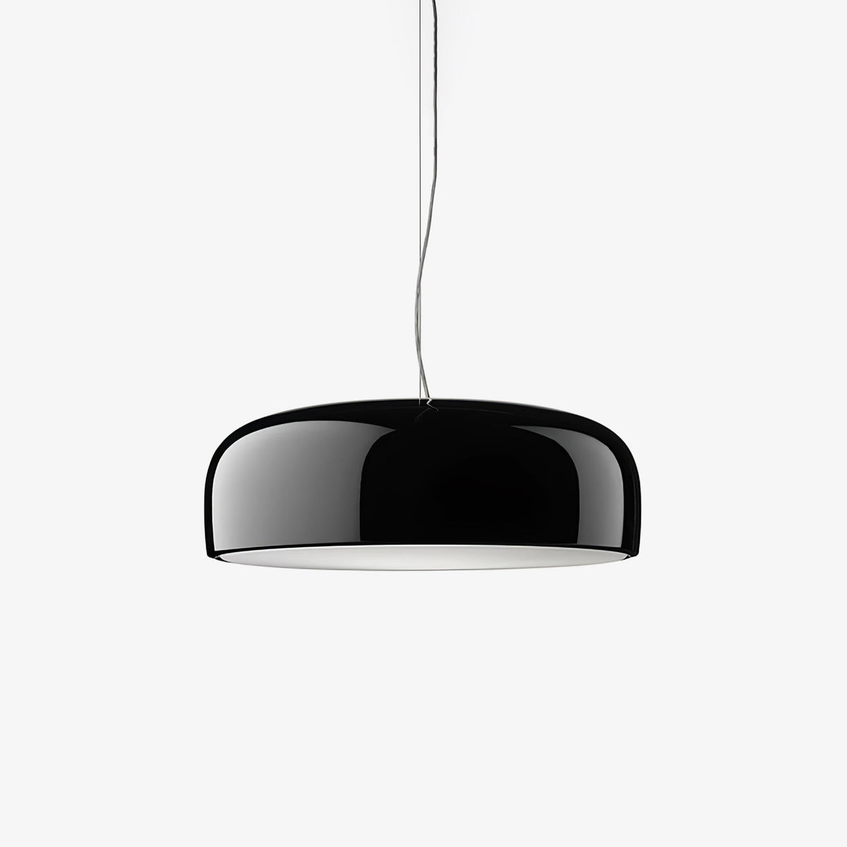 Void nowoczesna lampa wisząca ze szkła aluminium