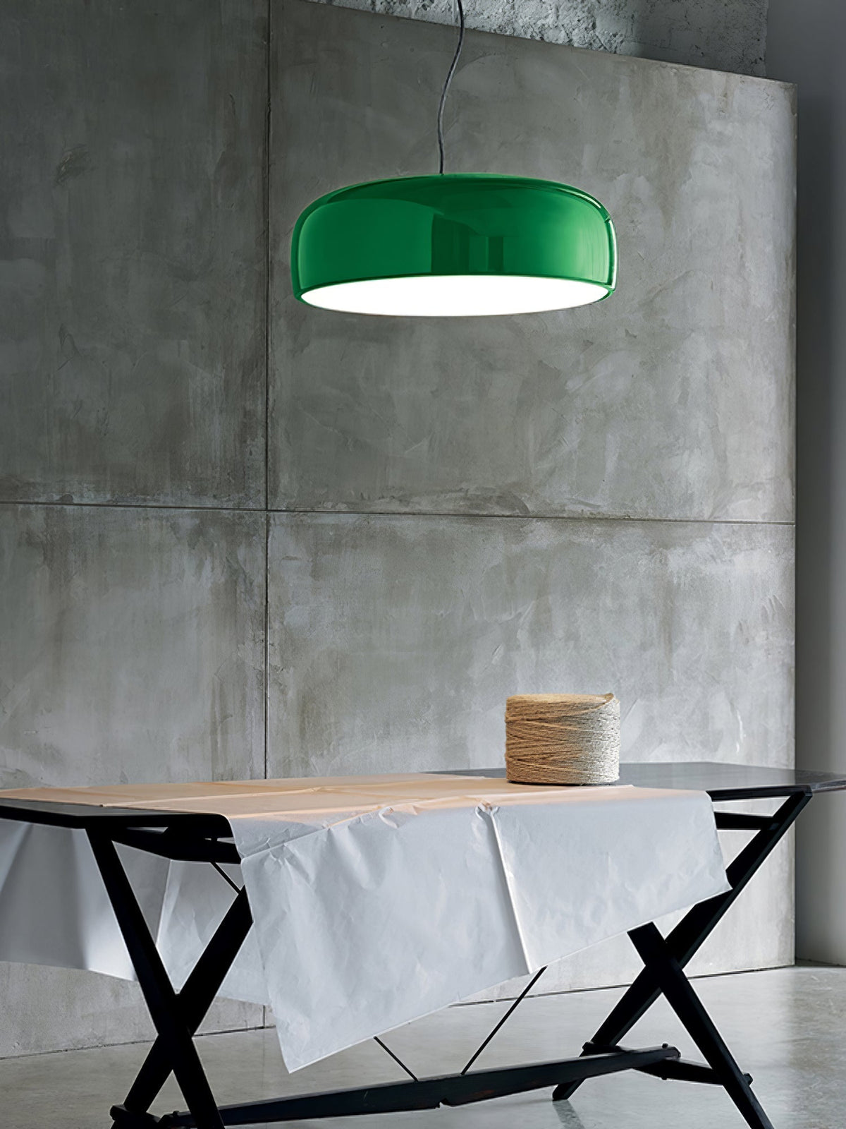 Void nowoczesna lampa wisząca ze szkła aluminium