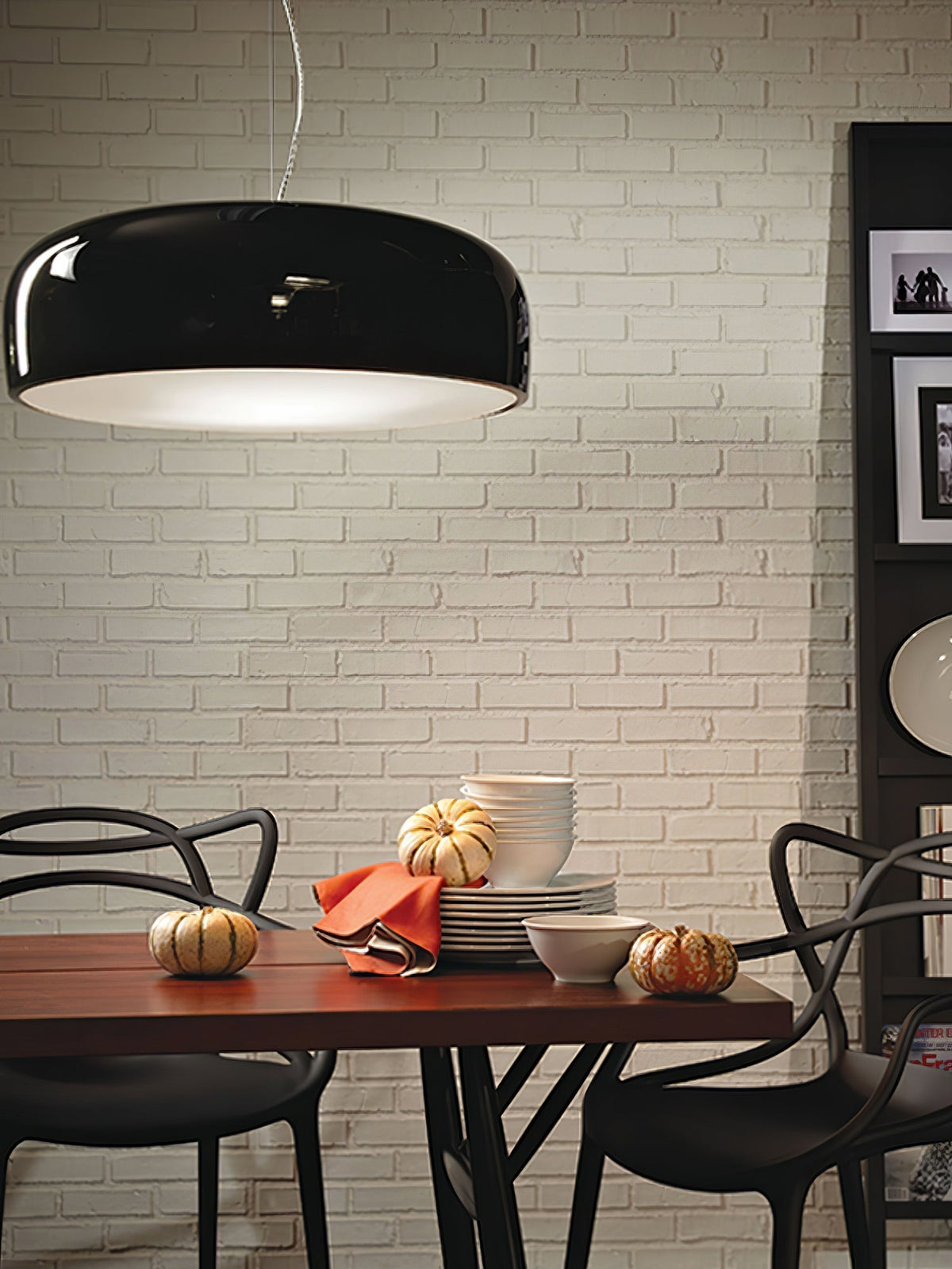 Void nowoczesna lampa wisząca ze szkła aluminium