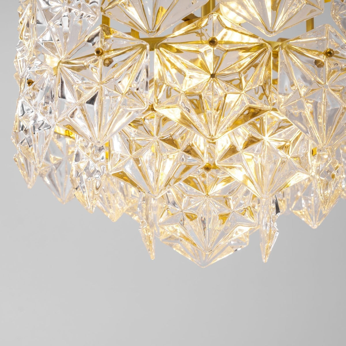 Eirararia żyrandol ze szkła Snowflake Gold