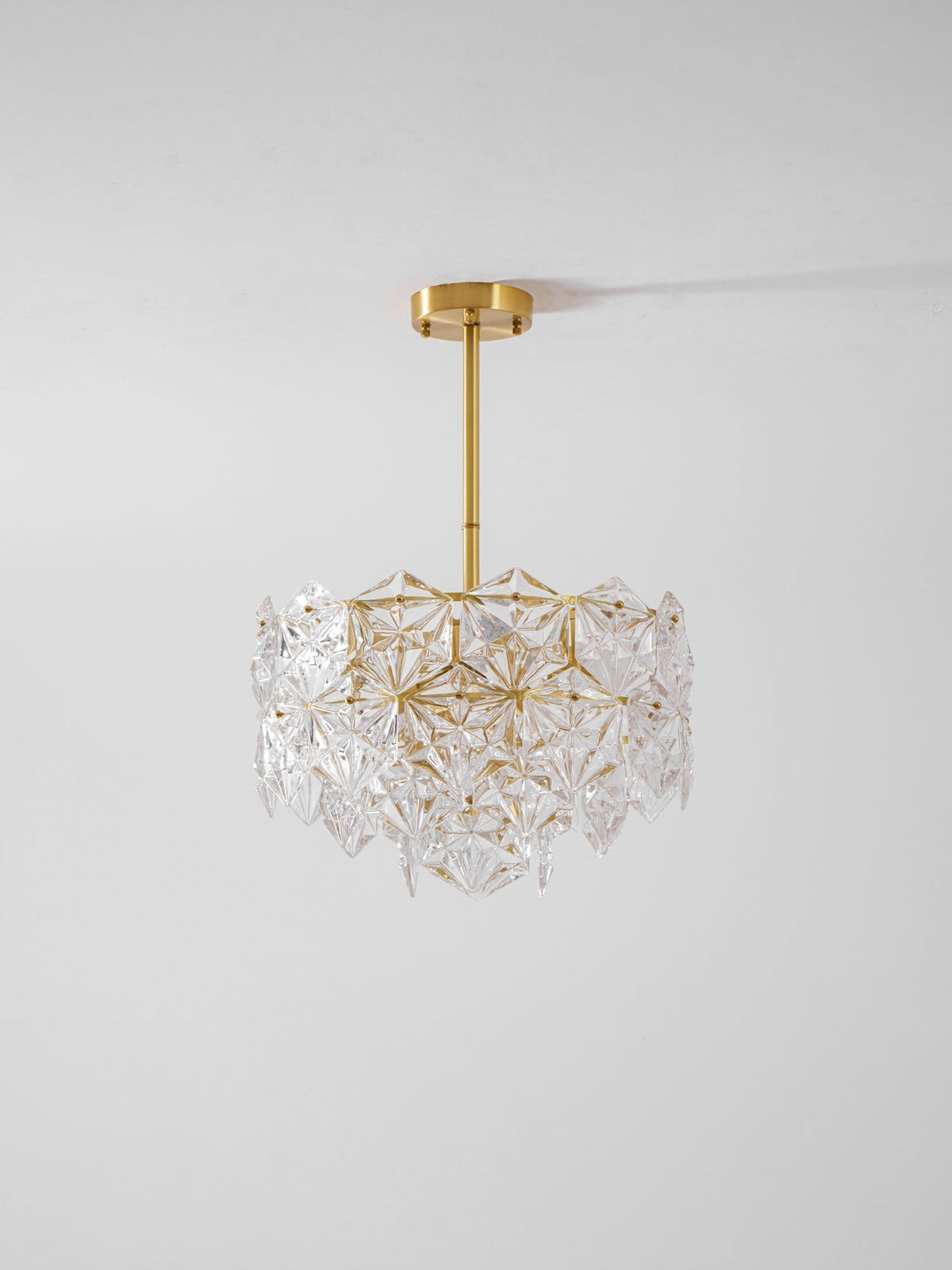 Eirararia żyrandol ze szkła Snowflake Gold