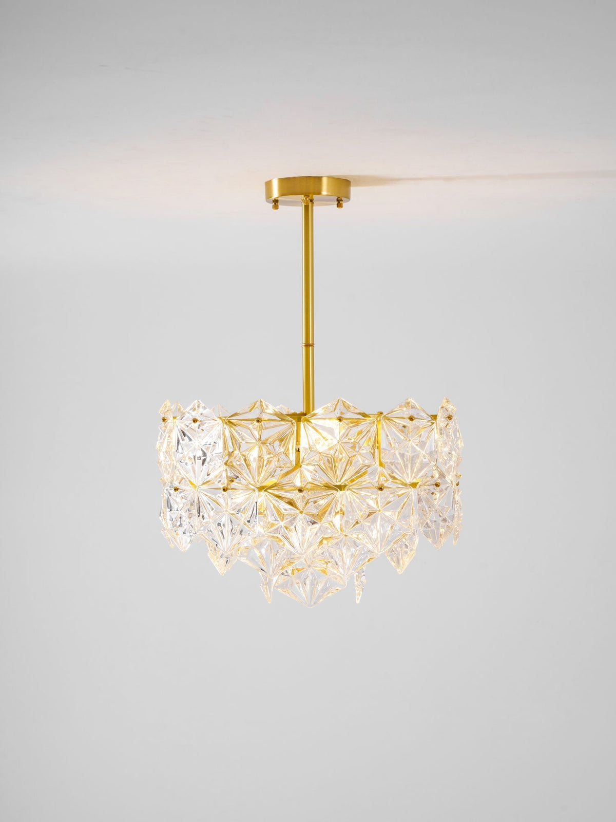 Eirararia żyrandol ze szkła Snowflake Gold