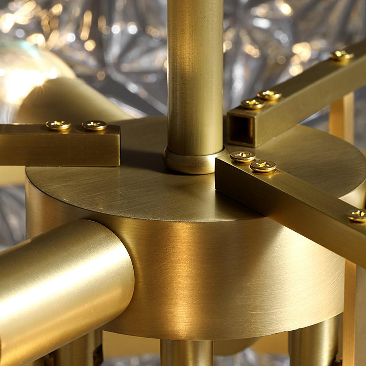 Eirararia żyrandol ze szkła Snowflake Gold