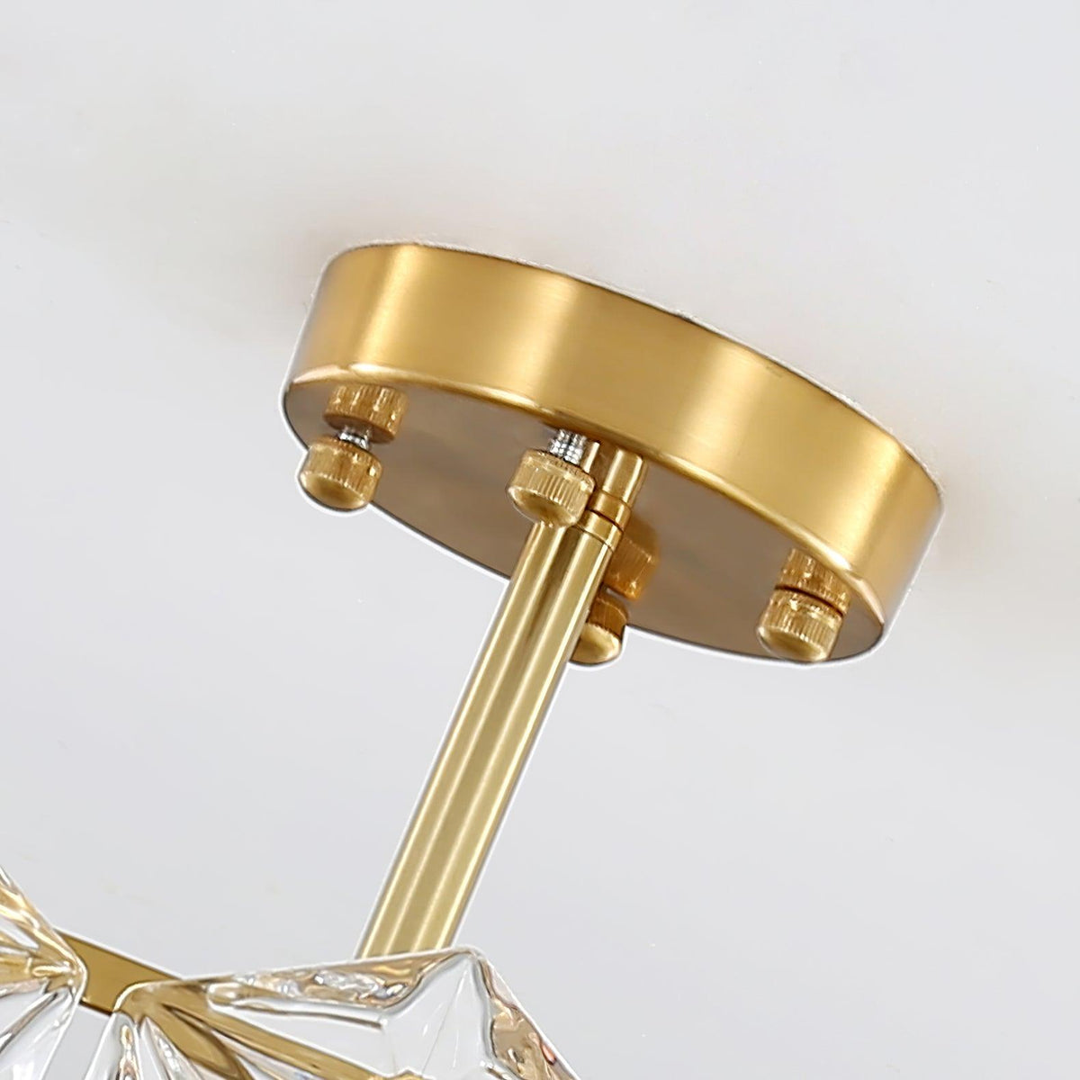 Eirararia żyrandol ze szkła Snowflake Gold