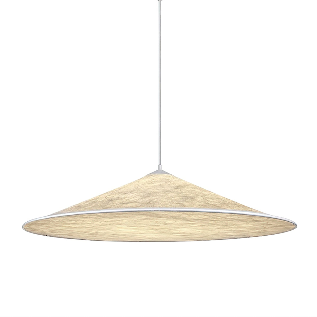 Lunoaya lampa wisząca w kształcie dysku z papieru