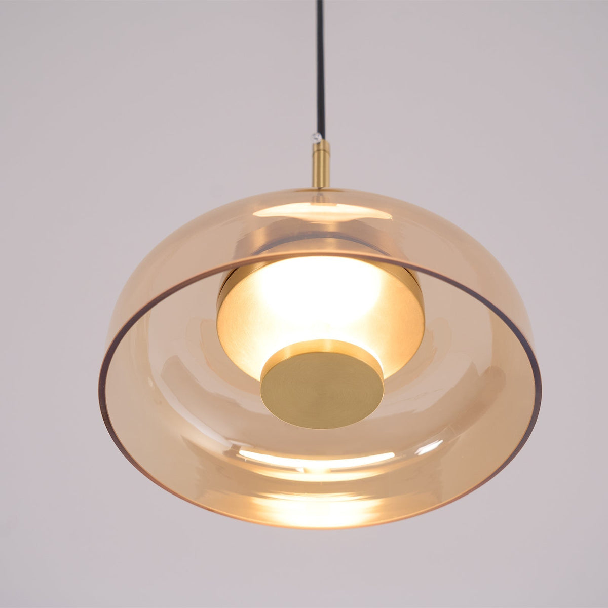 Liorenia lampa wisząca ze szkła przezroczystego