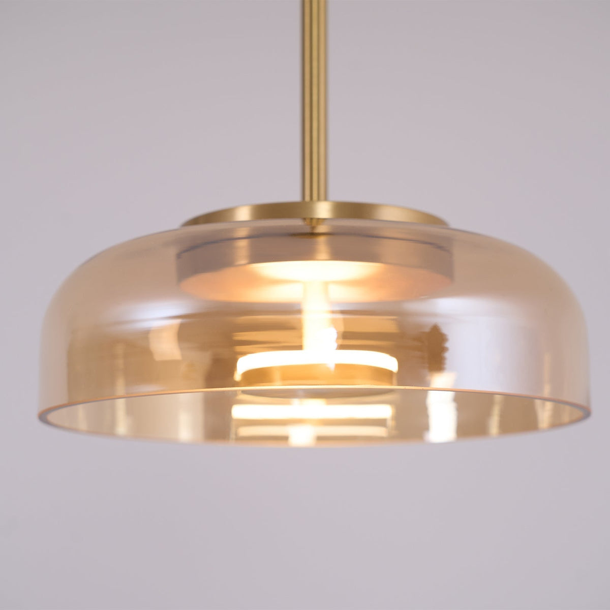 Liorenia lampa wisząca ze szkła przezroczystego