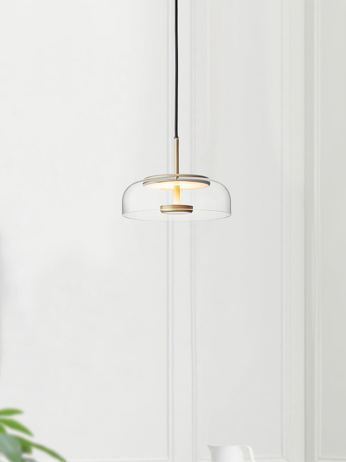 Liorenia lampa wisząca ze szkła przezroczystego