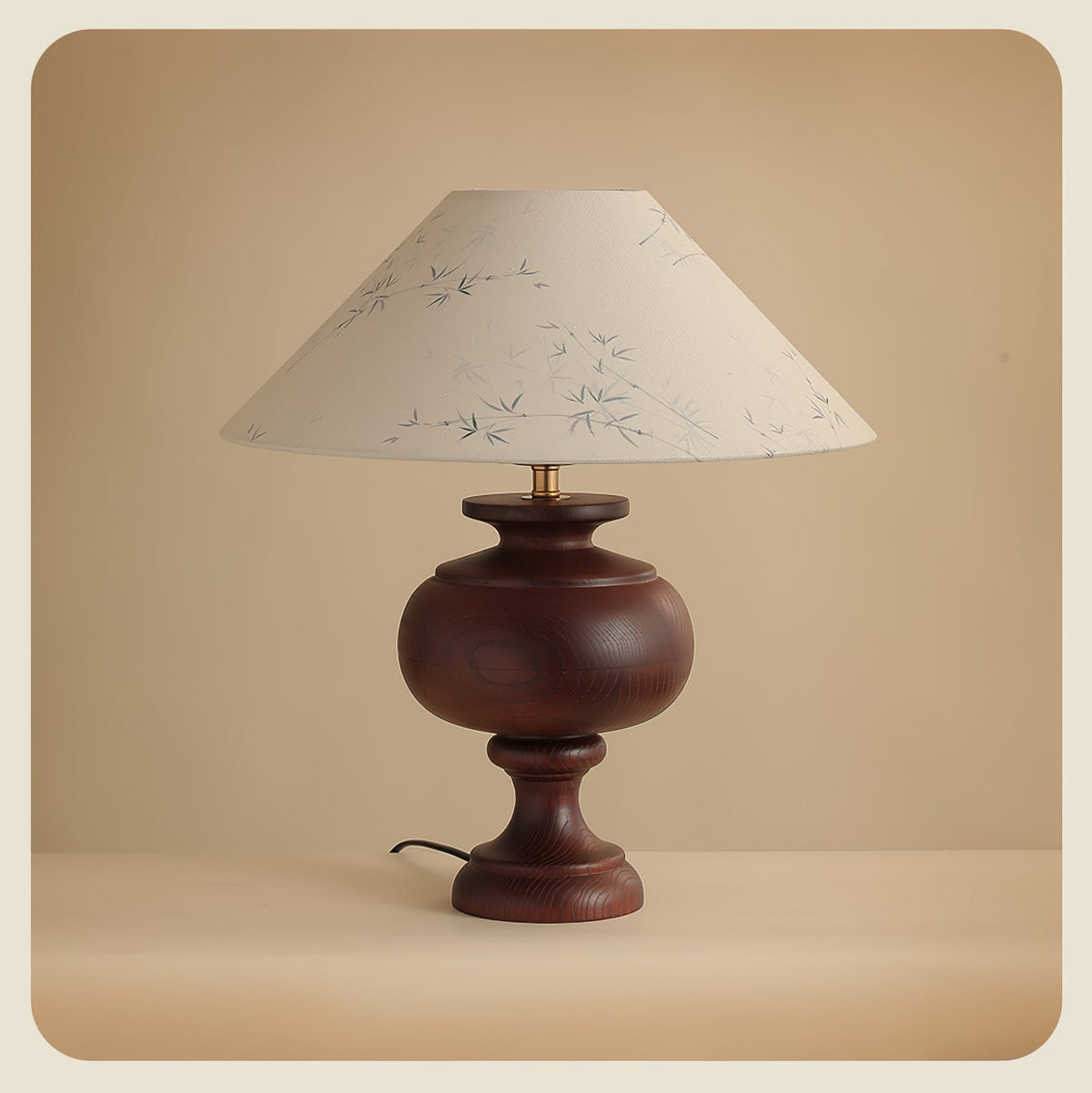 Culiril lampa stołowa z płótna o orientalskim wzorze
