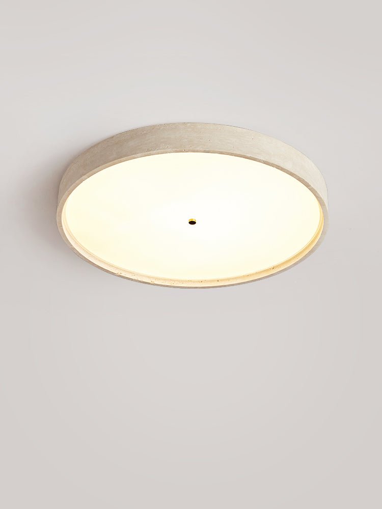 Lana Minimal żółty tawernin dyskowa lampa sufitowa