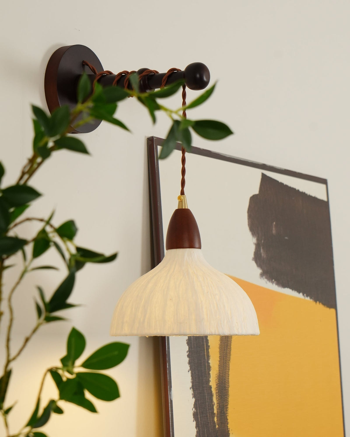 Vitheos Elegance Natural drewniany kinkiet