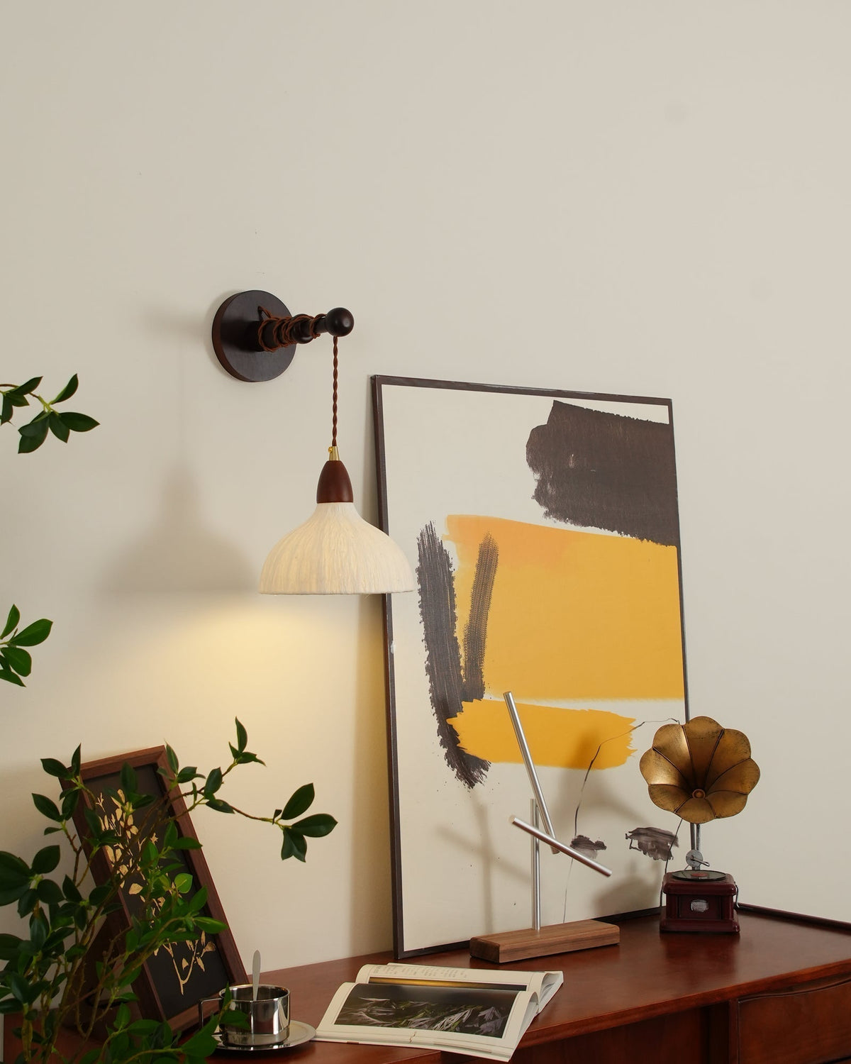 Vitheos Elegance Natural drewniany kinkiet