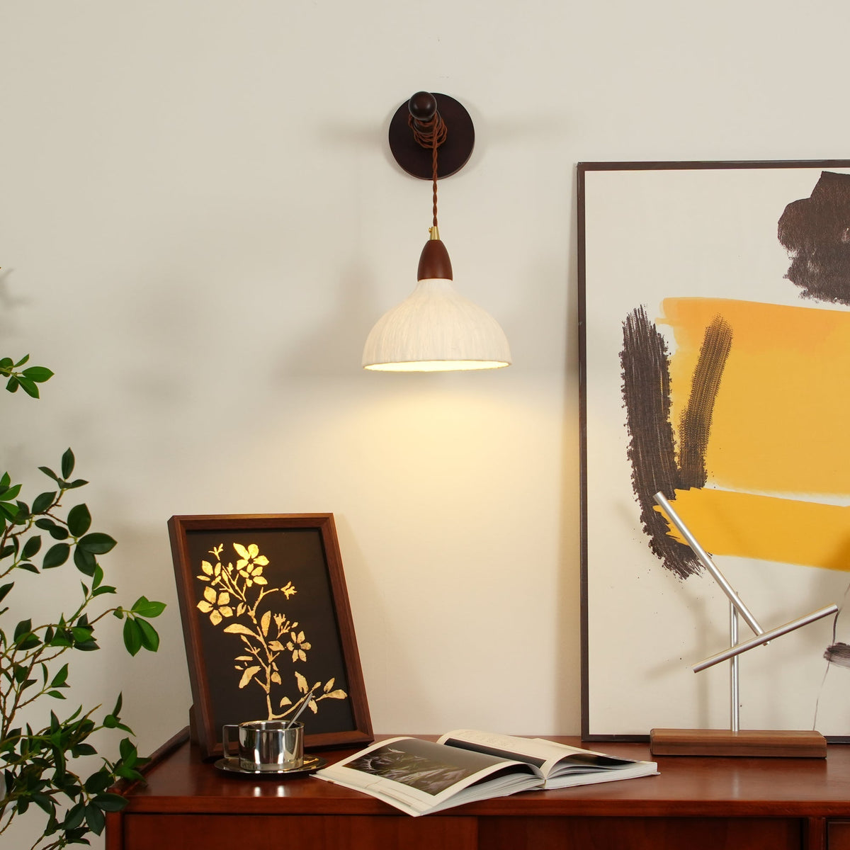 Vitheos Elegance Natural drewniany kinkiet