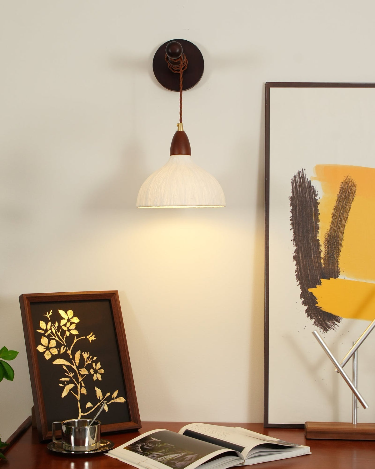 Vitheos Elegance Natural drewniany kinkiet