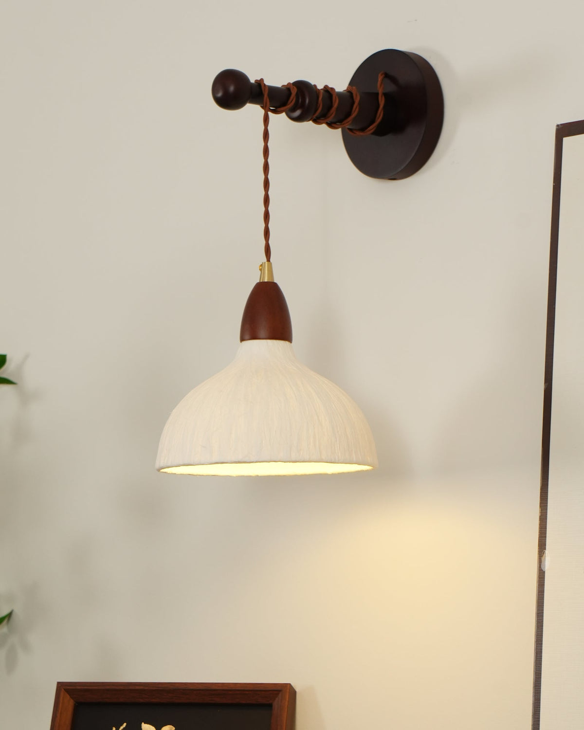 Vitheos Elegance Natural drewniany kinkiet