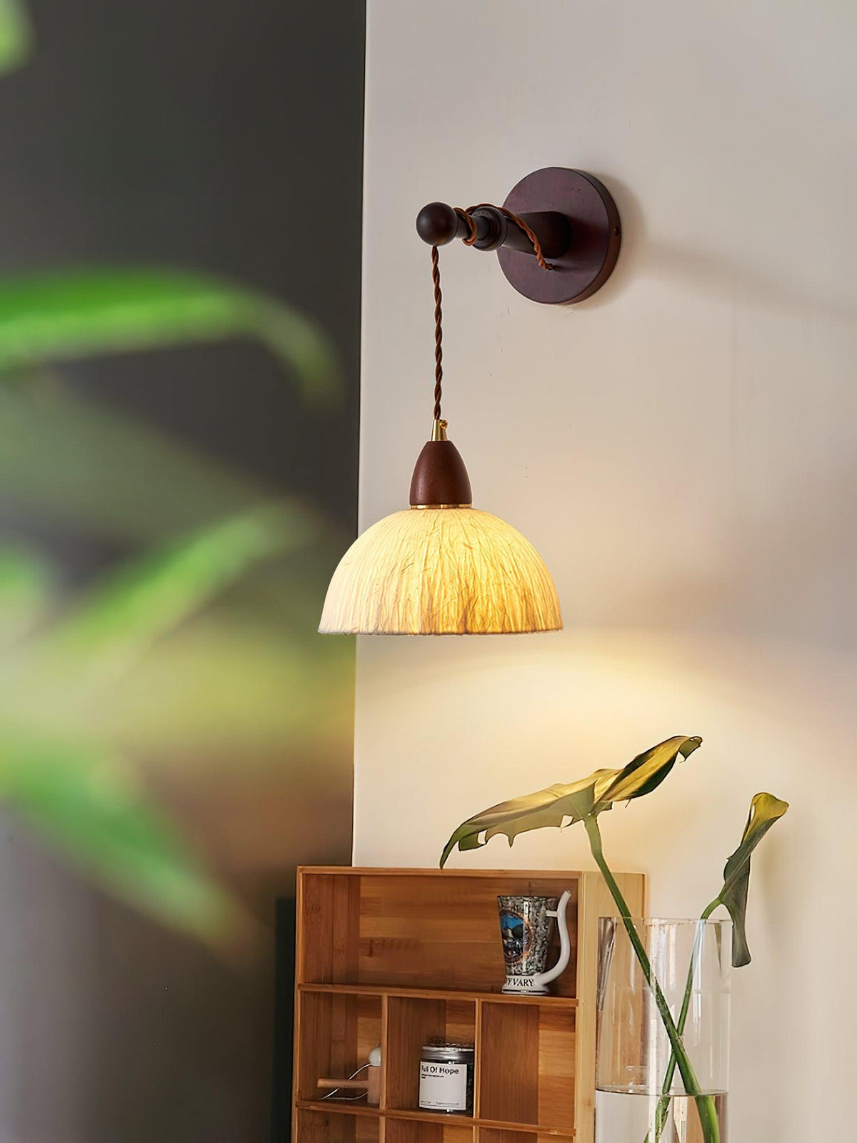 Vitheos Elegance Natural drewniany kinkiet