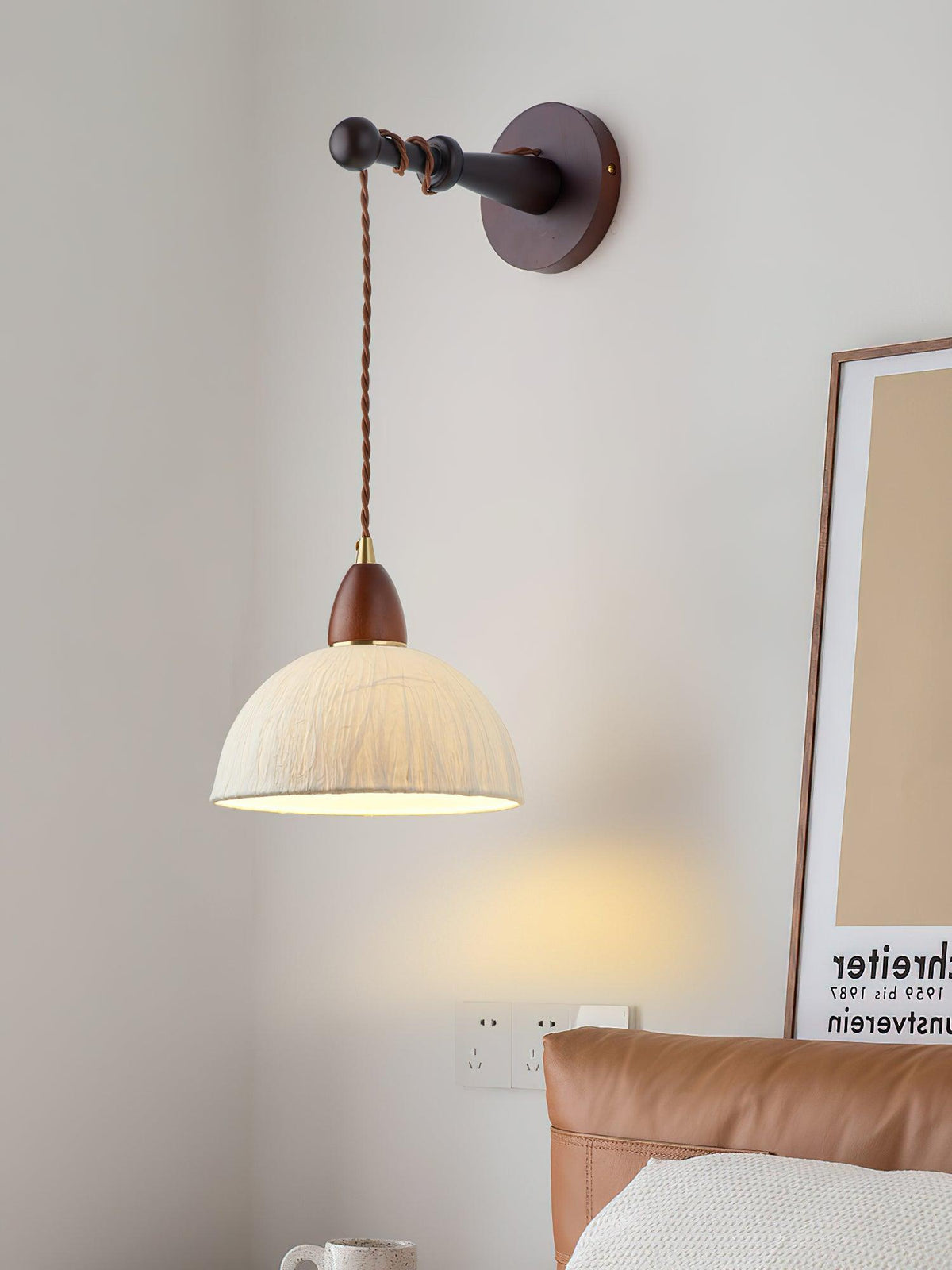 Vitheos Elegance Natural drewniany kinkiet