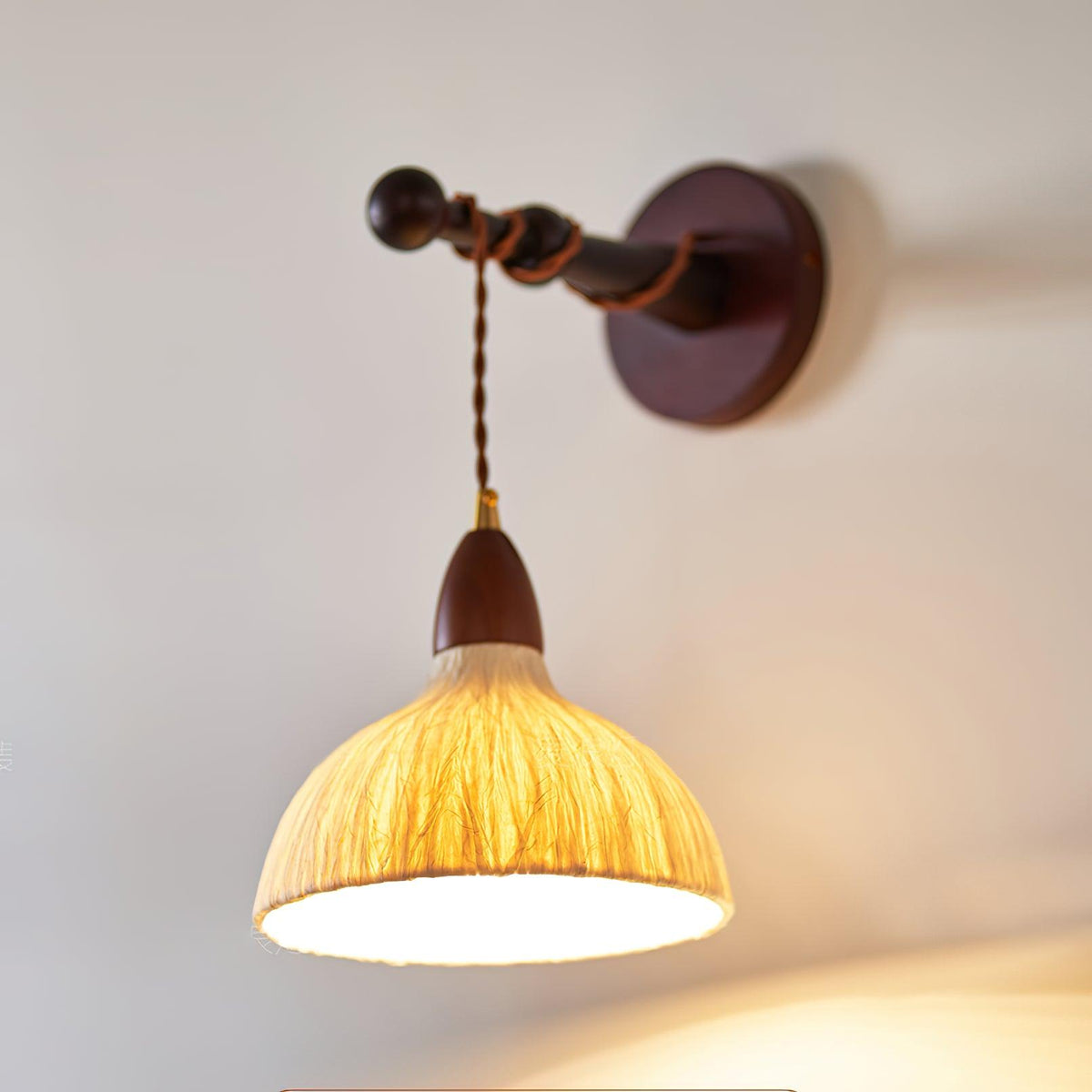 Vitheos Elegance Natural drewniany kinkiet