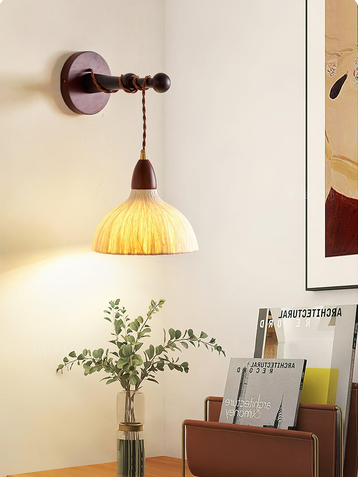 Vitheos Elegance Natural drewniany kinkiet