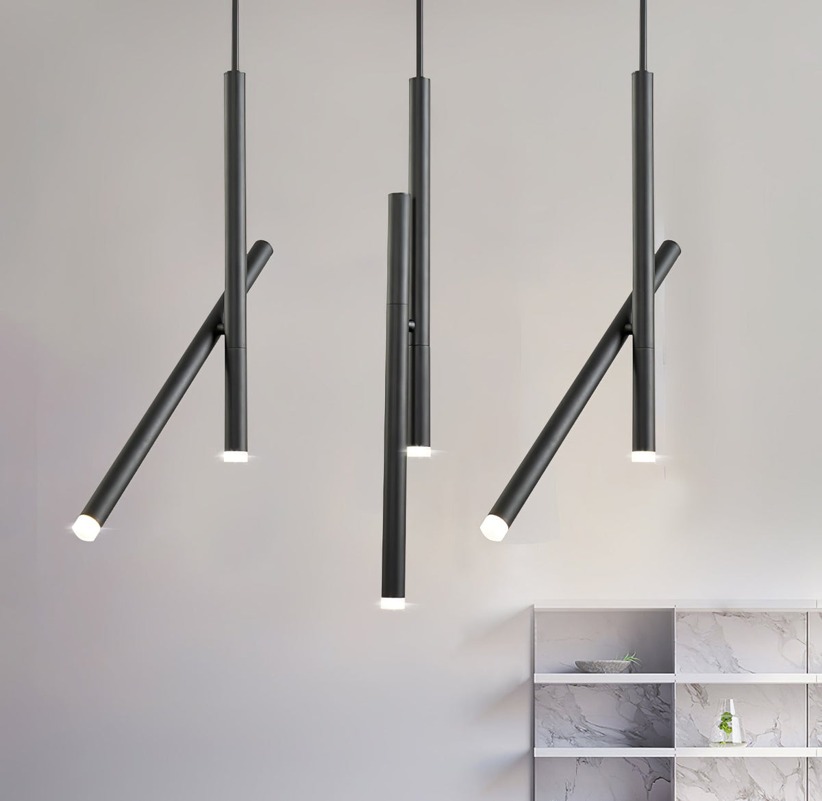 Imogen minimalistyczna lampa wisząca liniowa