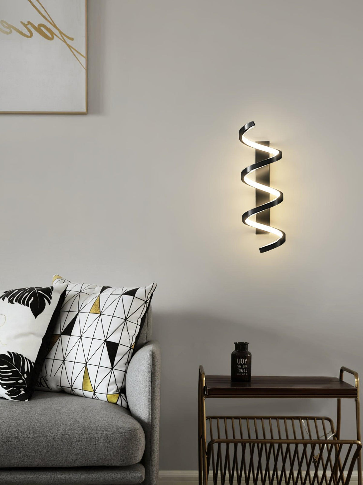 Asilion kinkiet w stylu nordyckim Art Spiral