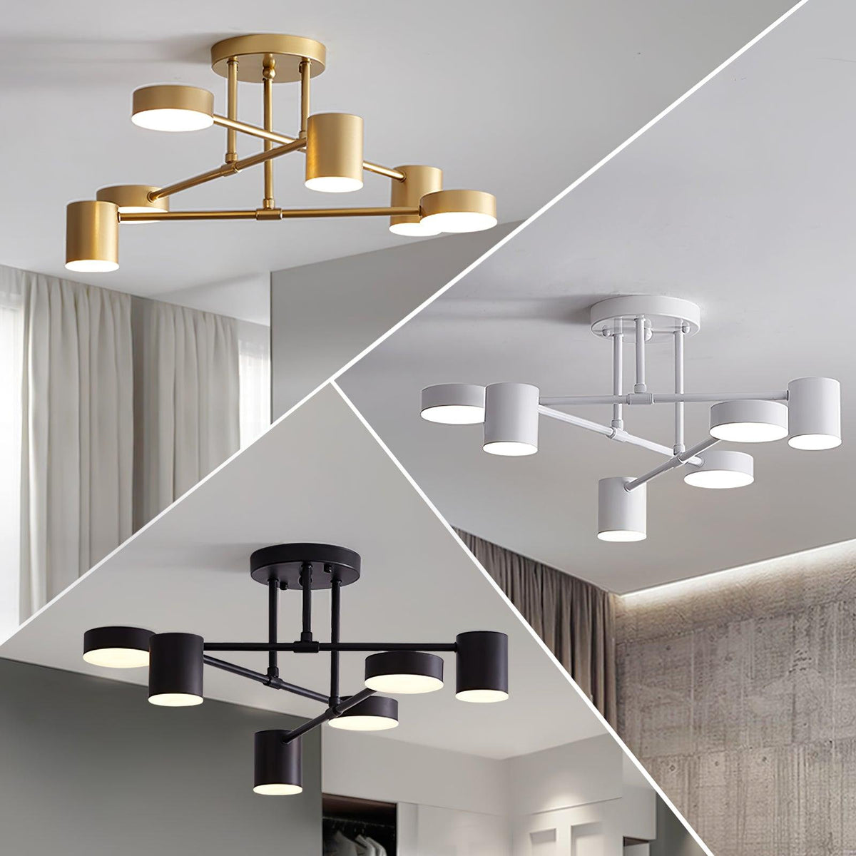 Sputnik lampa sufitowa