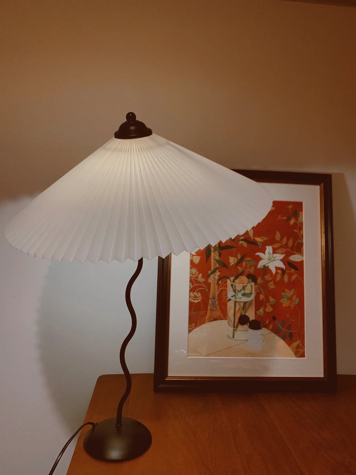 Vioro lampa stołowa z płótna