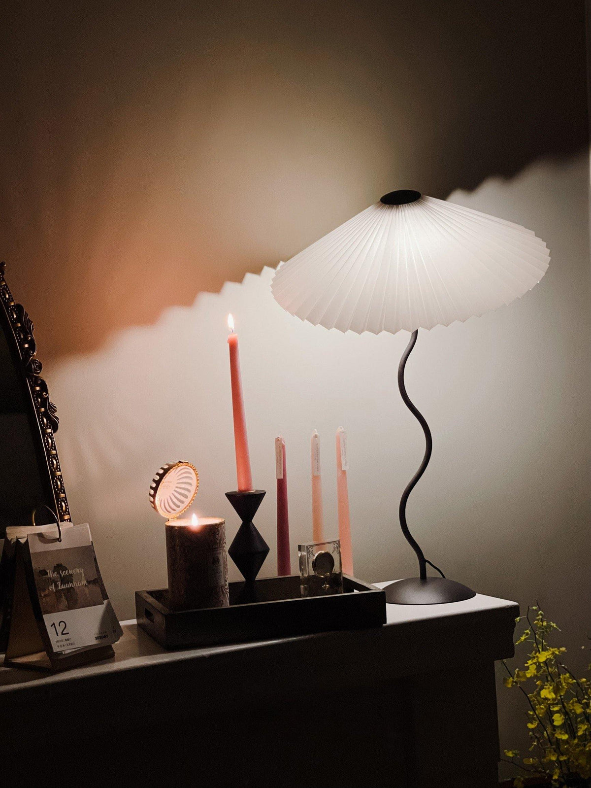 Vioro lampa stołowa z płótna
