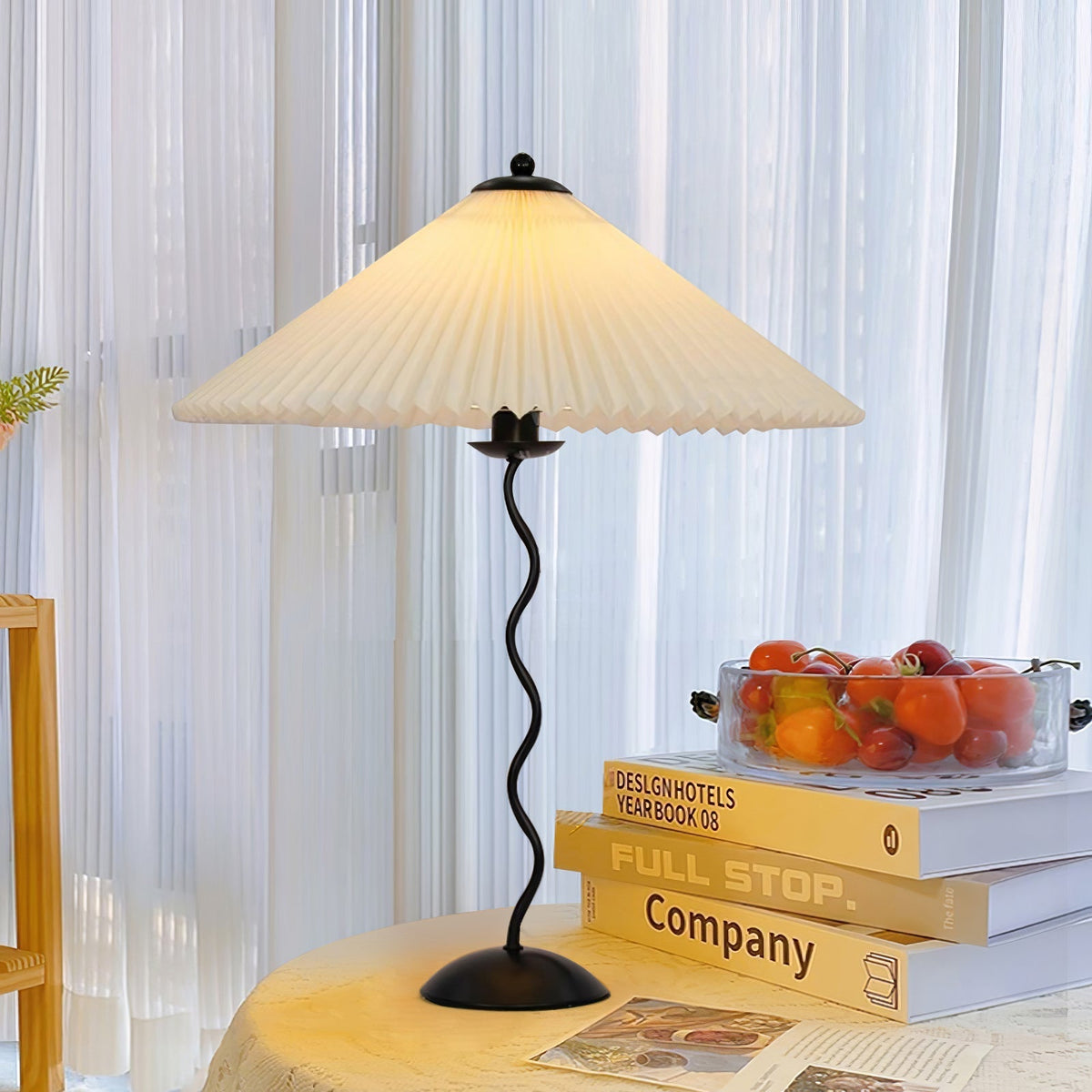 Vioro lampa stołowa z płótna