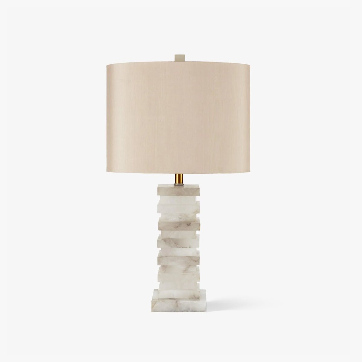Covynen alabasterowa lampa stołowa
