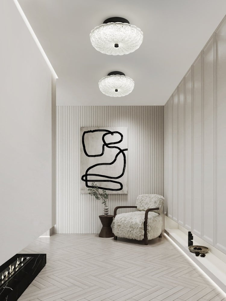 Evraeel nowoczesna minimalistyczna lampa sufitowa ze szkła w stylu gwiazd